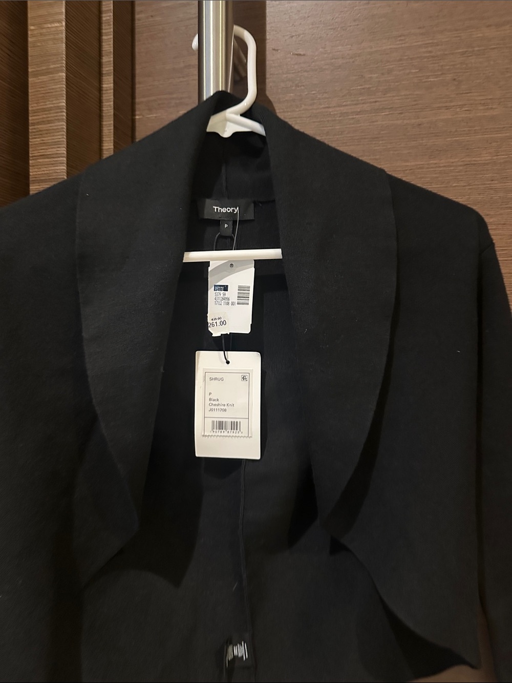 Theory Black Shawl Collar Blazer Jacket